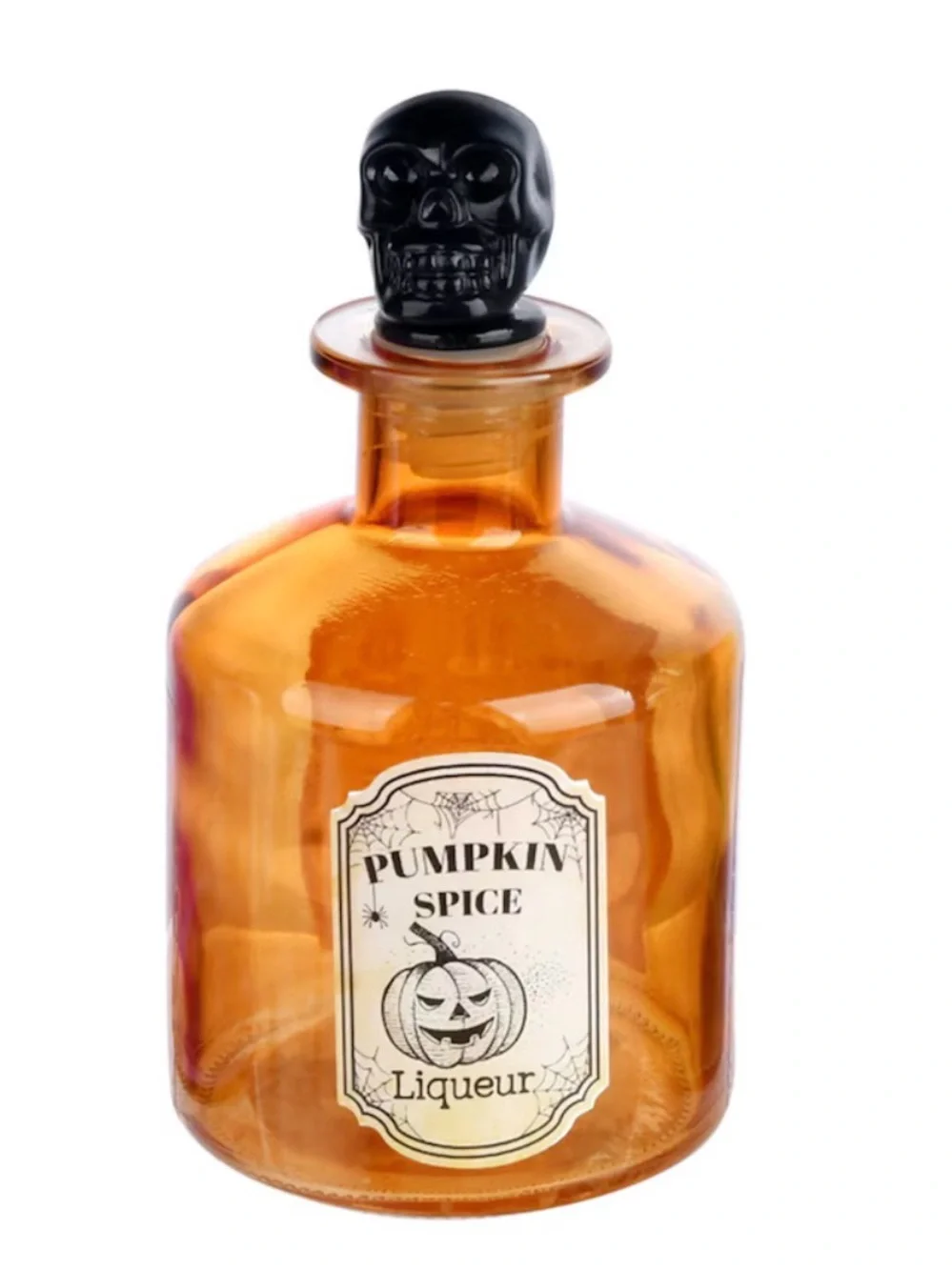 Spooky Halloween-themed Apothecary Glass Bottle Décor & Skull Dish & Hand Pick 1